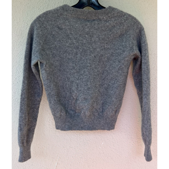 Quince Sweater Womens 2XS Gray Cashmere Knit Crewneck Pullover Soft Cozy Warm - Picture 3 of 5